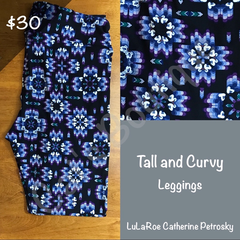 Tall&Curvy LuLaRoe Collection for Disney Leggings